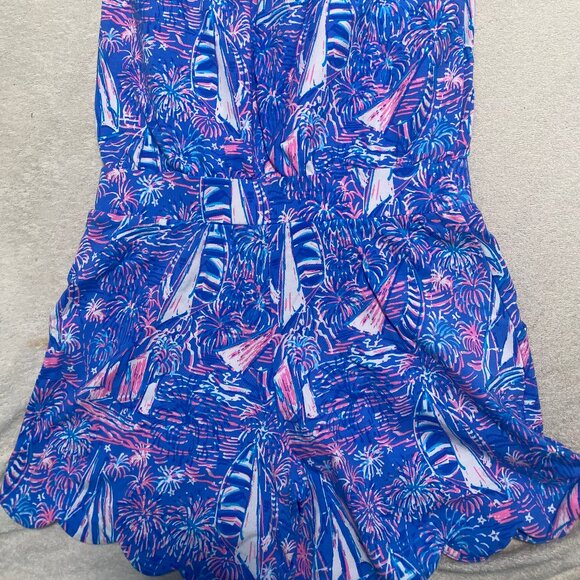 Lilly Pulitzer Jace Strapless Romper, Size XS - Picture 4 of 6